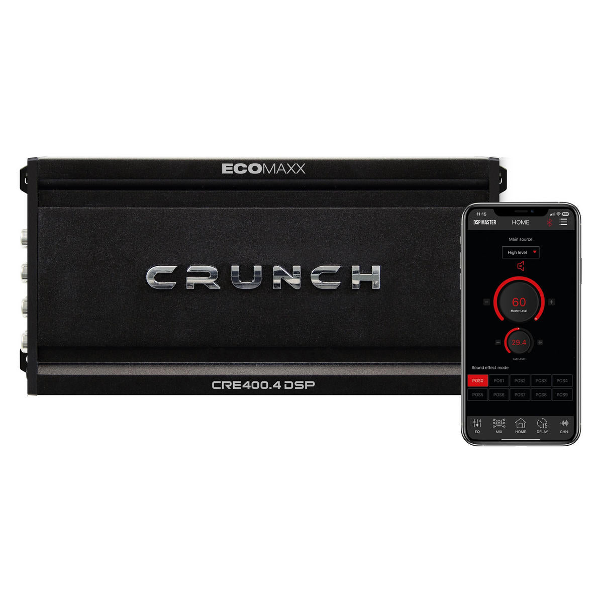 Crunch CRE400.4DSP – DSP slutsteg – 4-kanal