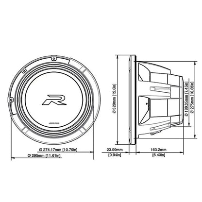 Alpine R2-W12D4 – 12 tum bas