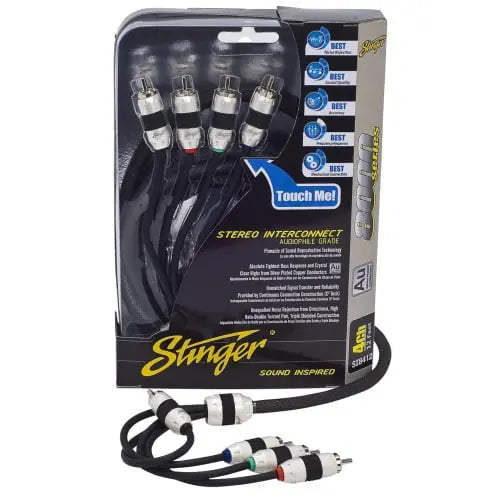 Stinger 8000-serie SI8412 – RCA kabel – 3.7m